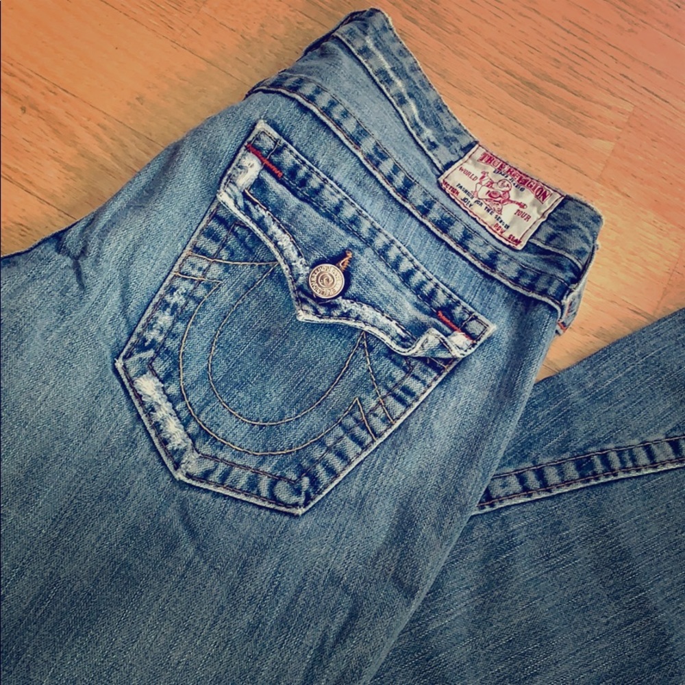 True Religion Joey Flare Low Rise Jean